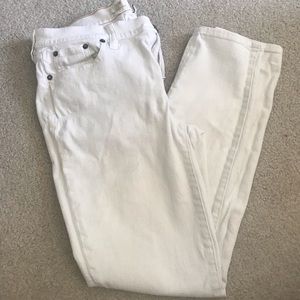 J. Crew White Stretch Jeans 28/30